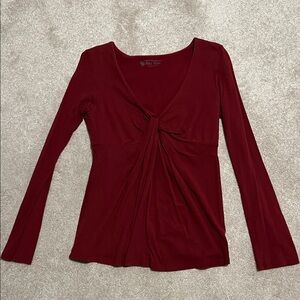 Victoria's Secret Deep Red Long Sleeve Tee